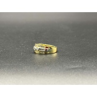 Ladies 18ct Two Tone Gold Diamond Ring