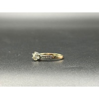 Ladies 9ct Rose Gold Diamond Ring