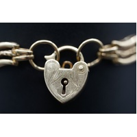 Ladies 9ct Yellow Gold Fancy Link Bracelet