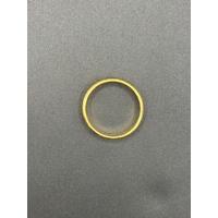 Unisex 22ct Yellow Gold Lazer Cut Pattern Ring