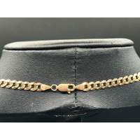 Unisex 9ct Yellow Gold Curb Link Necklace