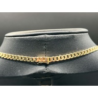 Unisex 14ct Yellow Gold Curb Link Necklace