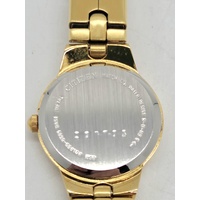 Citizen Ladies Gold Tone Analogue Quartz Watch Cream Dial EJ4103-54P