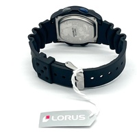 Lorus R2351AX-9 Sports Digital Alarm Chronograph Watch Black Blue With Box