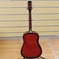 SX Essex Custom Guitars DG1VS Acoustic Guitar Red Sunburst with Carry Bag