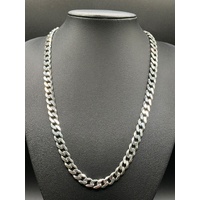 Unisex 925 Sterling Silver Curb Link Necklace