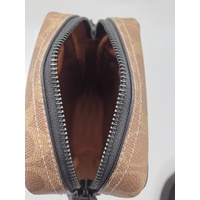 Coach CET69 C2654 Tristan Crossbody Bag 14 Signature Canvas Brown Dust Bag COA