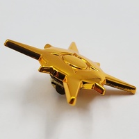 Pokemon Sun Collector's Gold Metal Pin Badge Official Collectible with Display Box