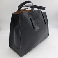 Coach Charlie Carryall 25137 Black Pebble Leather Handbag with Strap