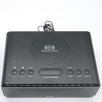 XCD XCDCLKRD2 FM Clock Radio Wireless Charging Dual Alarm