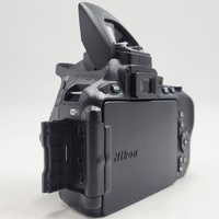 Nikon D5500 24.2MP DSLR Camera Body Only Black Low Shutter 6200 W/ Battery Strap
