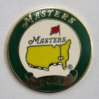 Masters Tournament 2009 Golf Ball Marker Augusta National Collectible