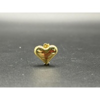 Ladies 18ct Yellow Gold Bubble Heart Pendant
