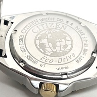 Citizen Eco Drive E110 S000149 Mens Diver 200M Stainless Steel Two Tone Watch