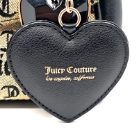 Juicy Couture The Glam Shoulder Bag Gold Bronze Heart Chain Handbag