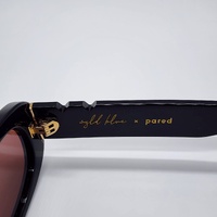 Wyld Blue x Pared Hazed Sunglasses Black Gold Frame Tinted Lens PE2305B