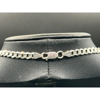 Unisex 925 Sterling Silver Curb Link Necklace