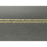 Unisex 9ct Yellow Gold Figaro Link Necklace
