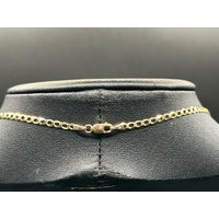 Unisex 9ct Yellow Gold Curb Link Necklace