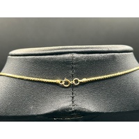 Ladies 18ct Yellow Gold Snake Link Chain with Diamond Pendant