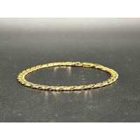 Unisex 9ct Yellow Gold Double Curb Link Bracelet