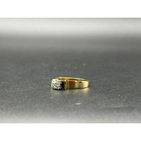 Ladies 18ct Yellow Gold Diamond Ring