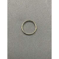 Unisex 9ct Yellow Gold Laser Cut Pattern Band Ring