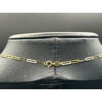 Ladies 18ct Yellow Gold Paperclip Link Necklace