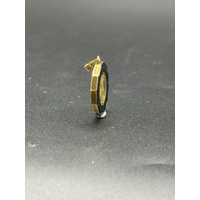 Unisex 18ct Yellow Gold Tuvalu 2004 Coin Pendant