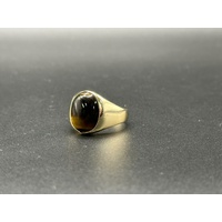 Men’s 9ct Yellow Gold Tiger’s Eye Signet Ring