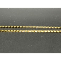 Unisex 9ct Yellow Gold Curb Link Chain Necklace