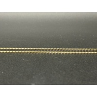Unisex 9ct Yellow Gold Curb Link Chain with Cross Pendant