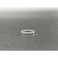 Ladies 14ct White Gold Diamond Band Ring