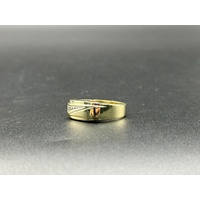 Men’s 9ct Yellow Gold Diamond Signet Ring