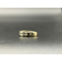Men’s 10ct Yellow Gold Diamond Band Ring