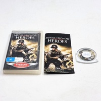 Medal of Honor Heroes Platinum Sony PSP Game Complete with Manual PAL