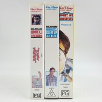 Disney Honey I Shrunk The Kids Movie Set 3 VHS Rick Moranis Collection