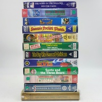 Assorted Christmas VHS Tape Lot Set of 12 Kids Animated Holiday Classics PAL