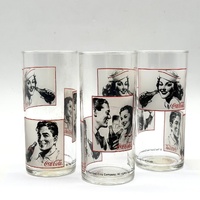 Coca-Cola Luminarc Mirror Mirror Glasses Set of 3 Made in France Collectable