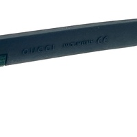 Gucci GG0010S 001 58mm Black Square Sunglasses Signature Stripe with Case