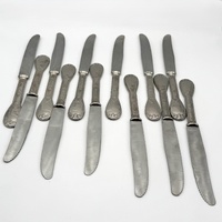 Vintage Italian Super Inox 800 Stamped 64 Pc Flatware Cutlery Set Case
