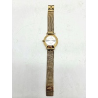 Casio Mens Gold Watch Green Dial Stainless Steel Mesh Analogue MTP-VT01G