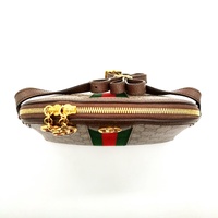 GUCCI Ophidia GG Supreme Canvas Small Dome Shoulder Bag 499621 Brown + COA