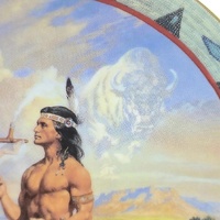 Hamilton Collection Peace Pipe Native American Legends Plate Sandro 1995