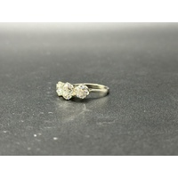 Ladies 18ct White Gold Three Stone Diamond Ring