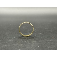 Unisex 18ct Yellow Gold Plain Band Ring