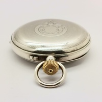 Antique 1904 Caris Bros Sterling Silver Pocket Watch Pre WW1 Working