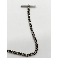 Rotara Antique Silver Mechanical Pocket Watch Vintage Watch with Chain