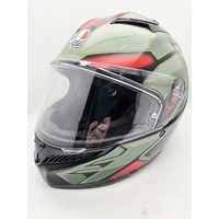 AGV K3 Decept Motorcycle Helmet Green Red Black Size XXL Dust Bag