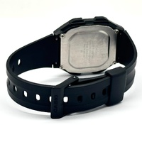 CASIO F-201WA Mens Digital Watch 5 Alarms 10 Year Battery Black Resin
